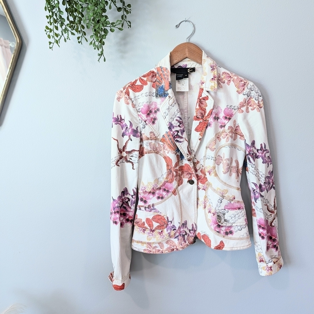 Just Cavalli Floral Women's Jacket Size Xs